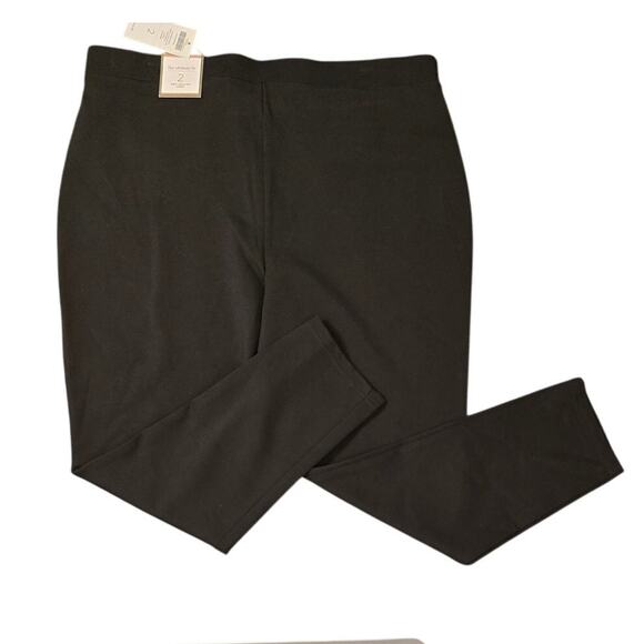 Chico's The Ultimate Fit Size 2/12/L Knit Legging Crop NWT Black - Picture 2 of 8